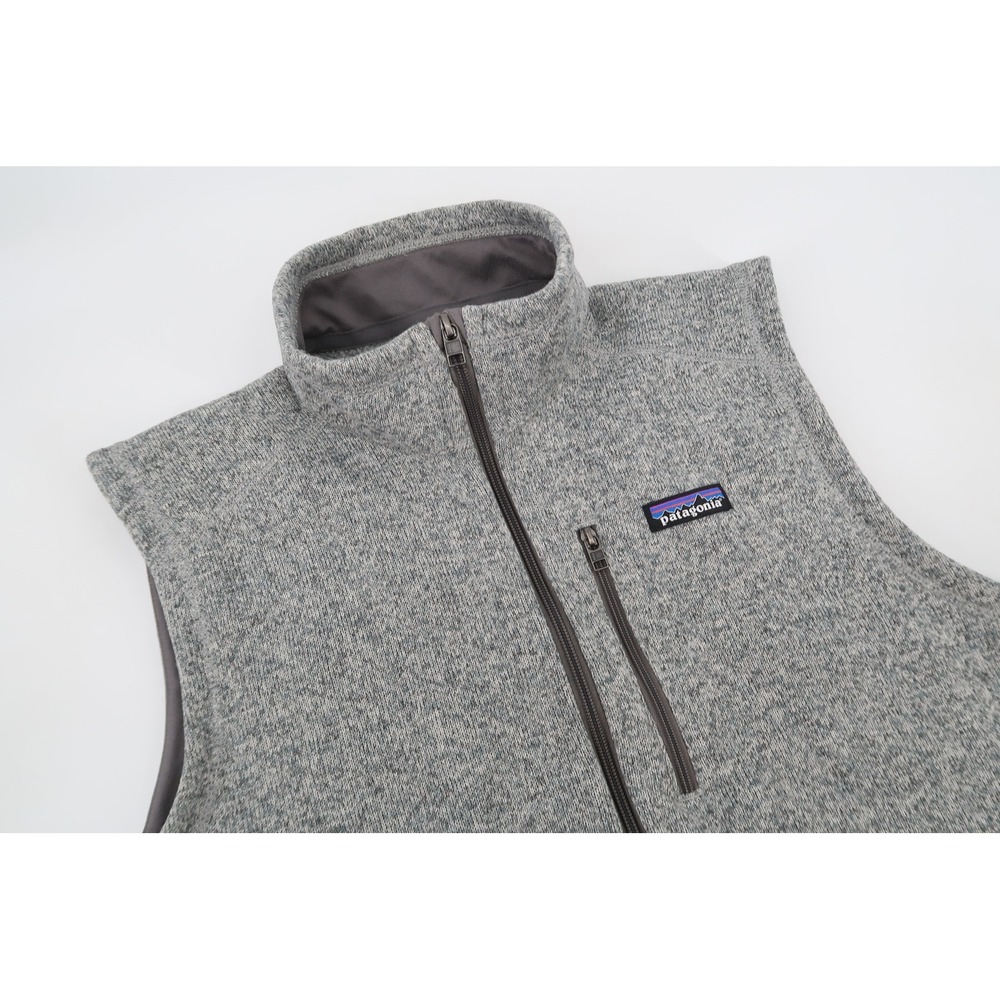 Patagonia Better Sweater Vest Mens Large Gray Full Zip Fleece Pockets 25882